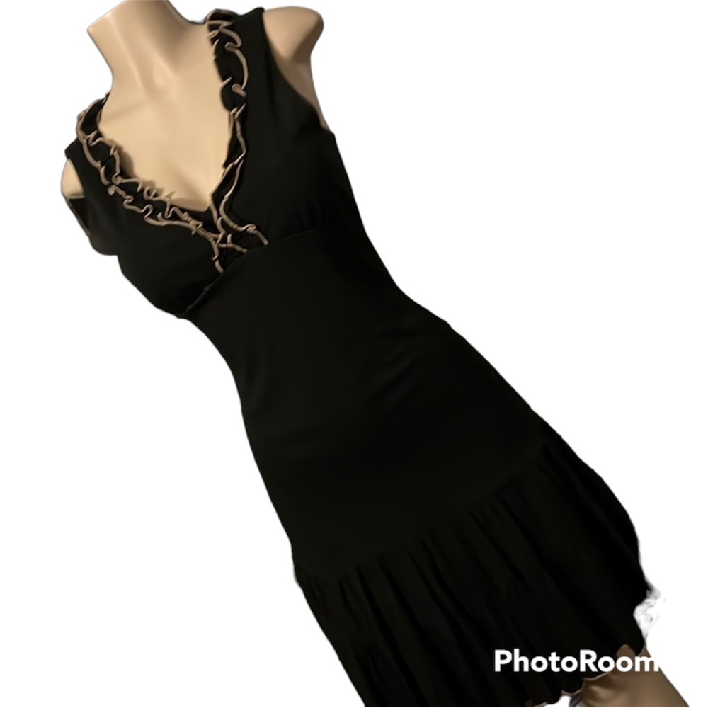 Black mid-length dress